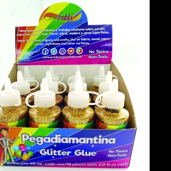 PEGAMENTO CDIAM. 60ML. CONFETTI ORO VIEJO E12 C288
